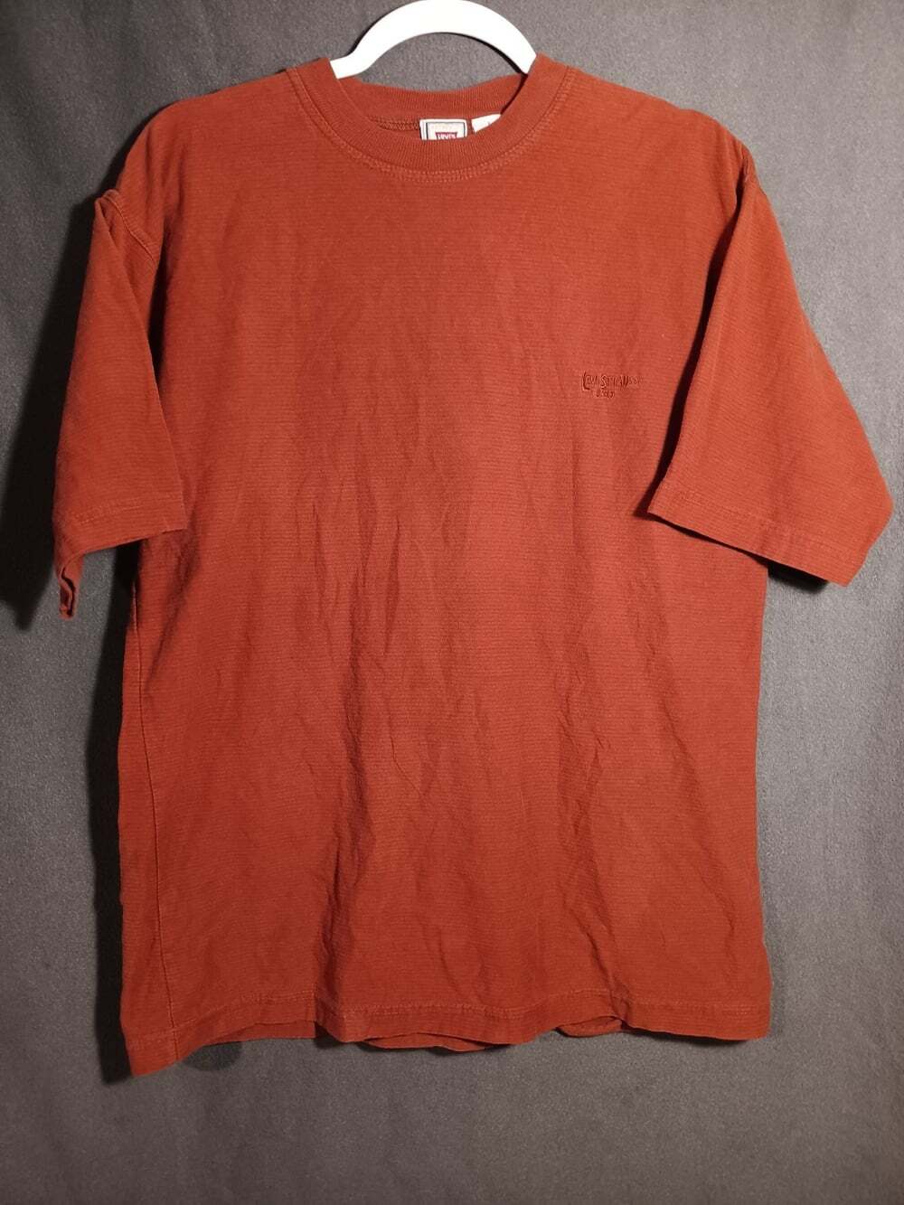 Levis Rust Orange T‑Shirt Men’s Large Short Sleeve Casual Tee